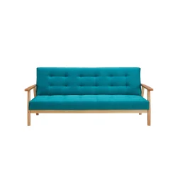 Banken^Huisenthuis Slaapbank Heidi Petrol Blauw