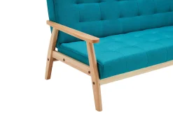Banken^Huisenthuis Slaapbank Heidi Petrol Blauw