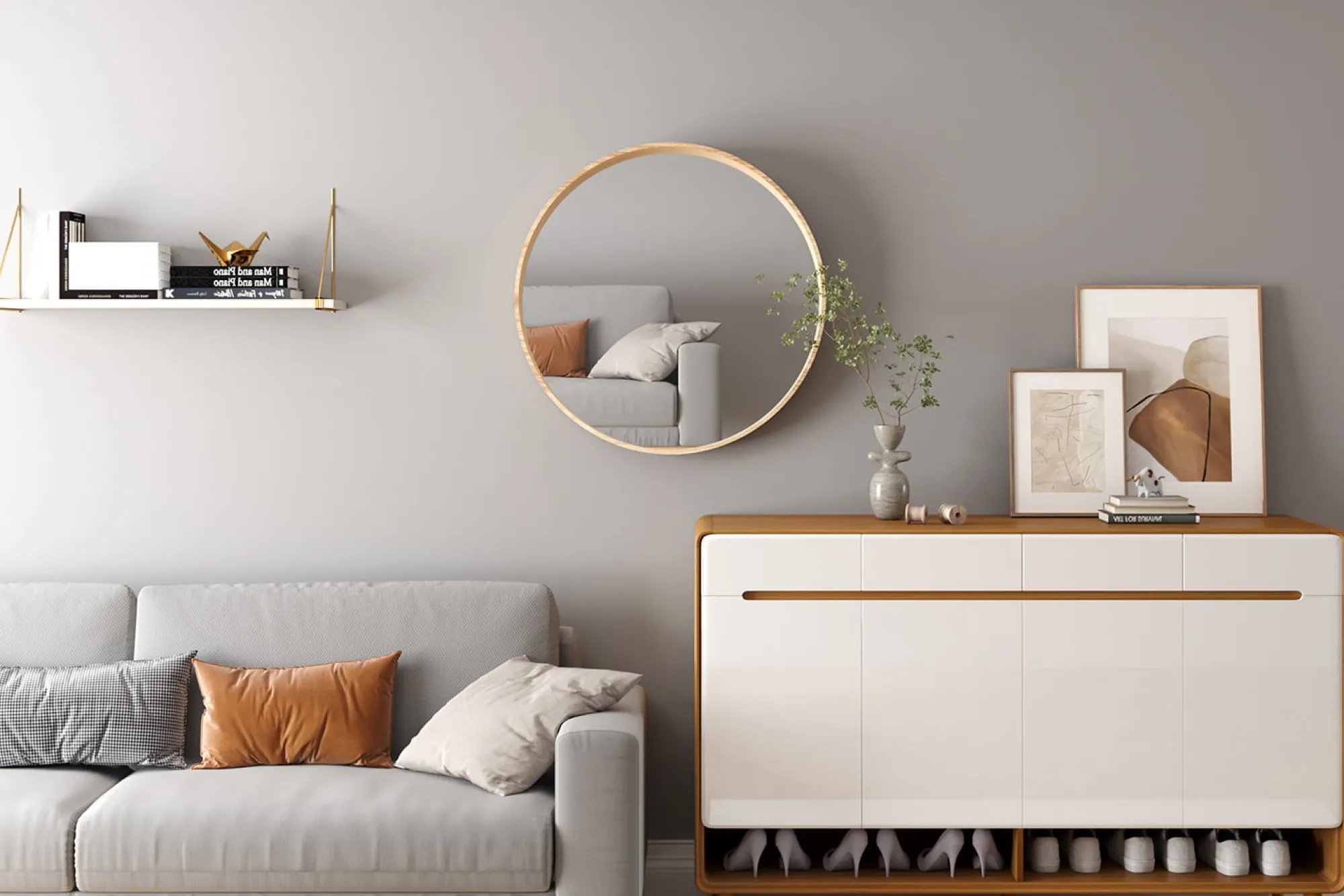 Spiegels^Huisenthuis Spiegel Odette Eiken 80 cm