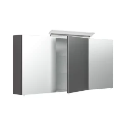 Spiegelkasten^Huisenthuis Spiegelkast Aron 140 cm Antraciet