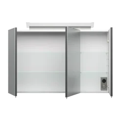Spiegelkasten^Huisenthuis Spiegelkast Aron 100 cm Antraciet