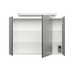 Spiegelkasten^Huisenthuis Spiegelkast Aron 90 cm Antraciet