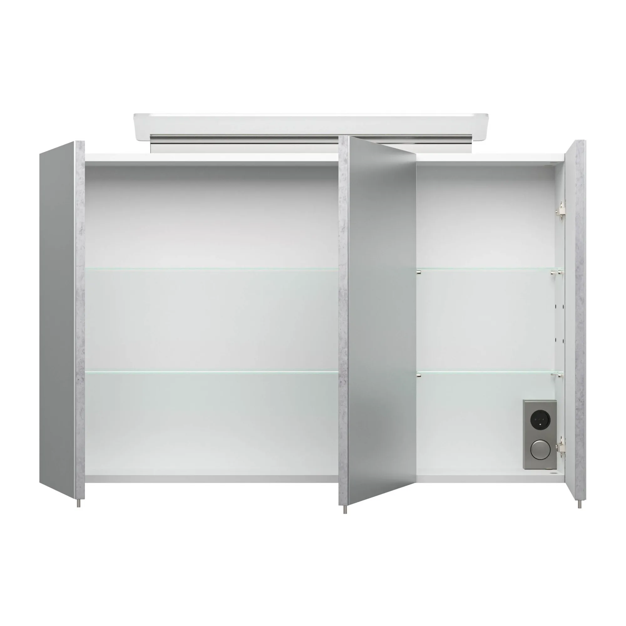 Spiegelkasten^Huisenthuis Spiegelkast Aron 100 cm Beton