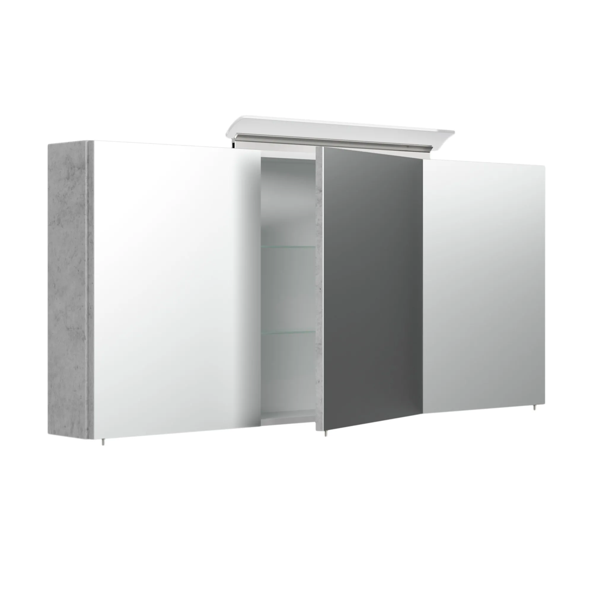Spiegelkasten^Huisenthuis Spiegelkast Aron 140 cm Beton