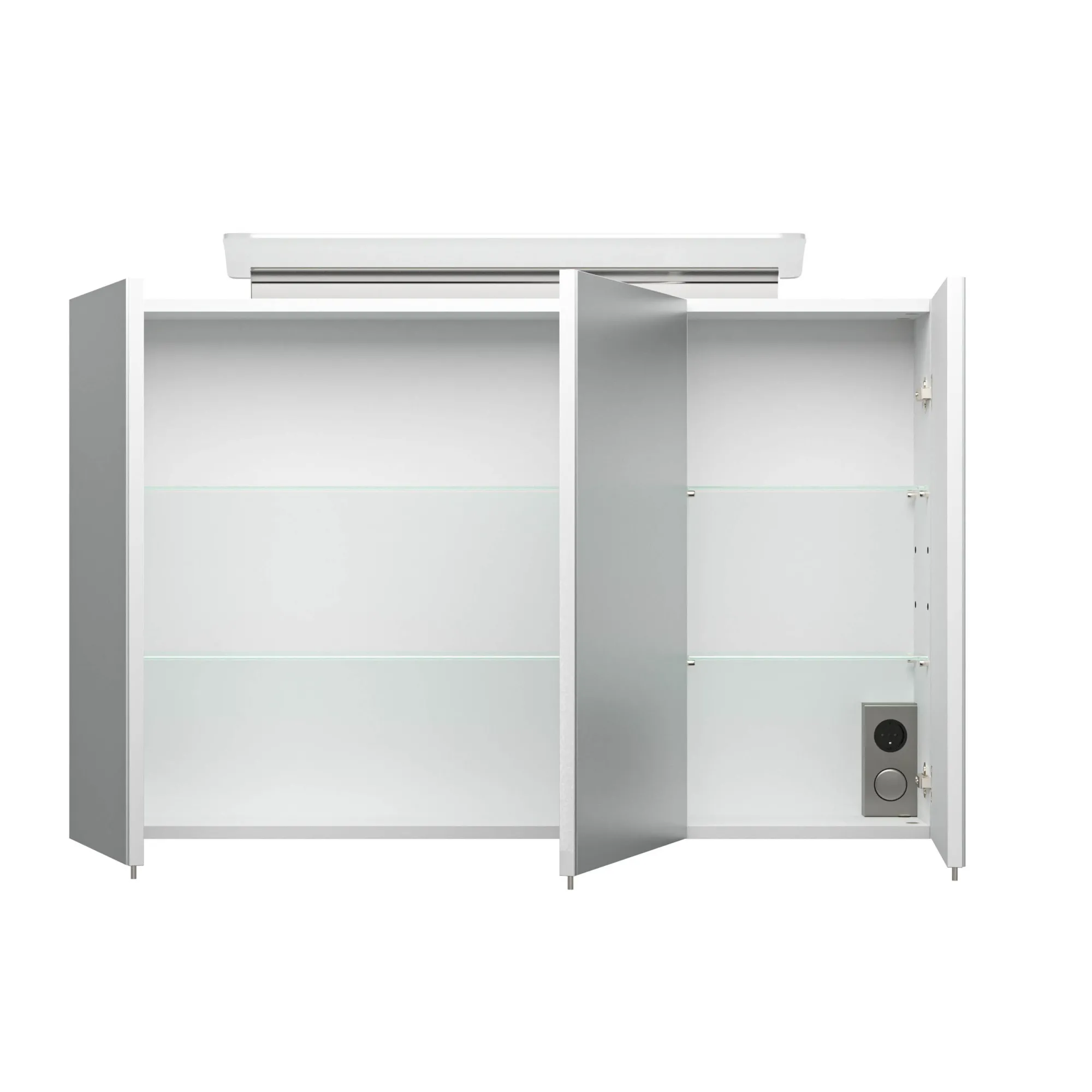 Spiegelkasten^Huisenthuis Spiegelkast Aron 100 cm Wit