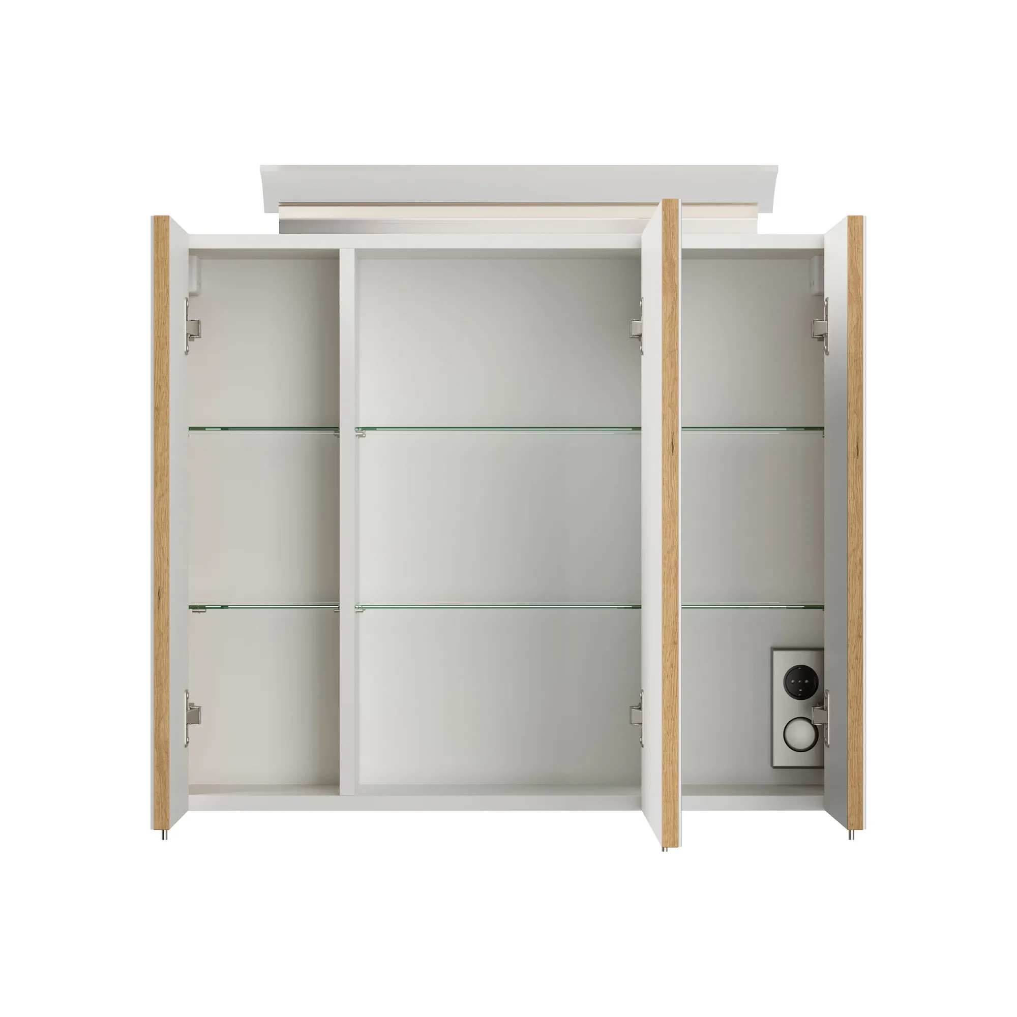 Spiegelkasten^Huisenthuis Spiegelkast Calais 75 cm Eiken