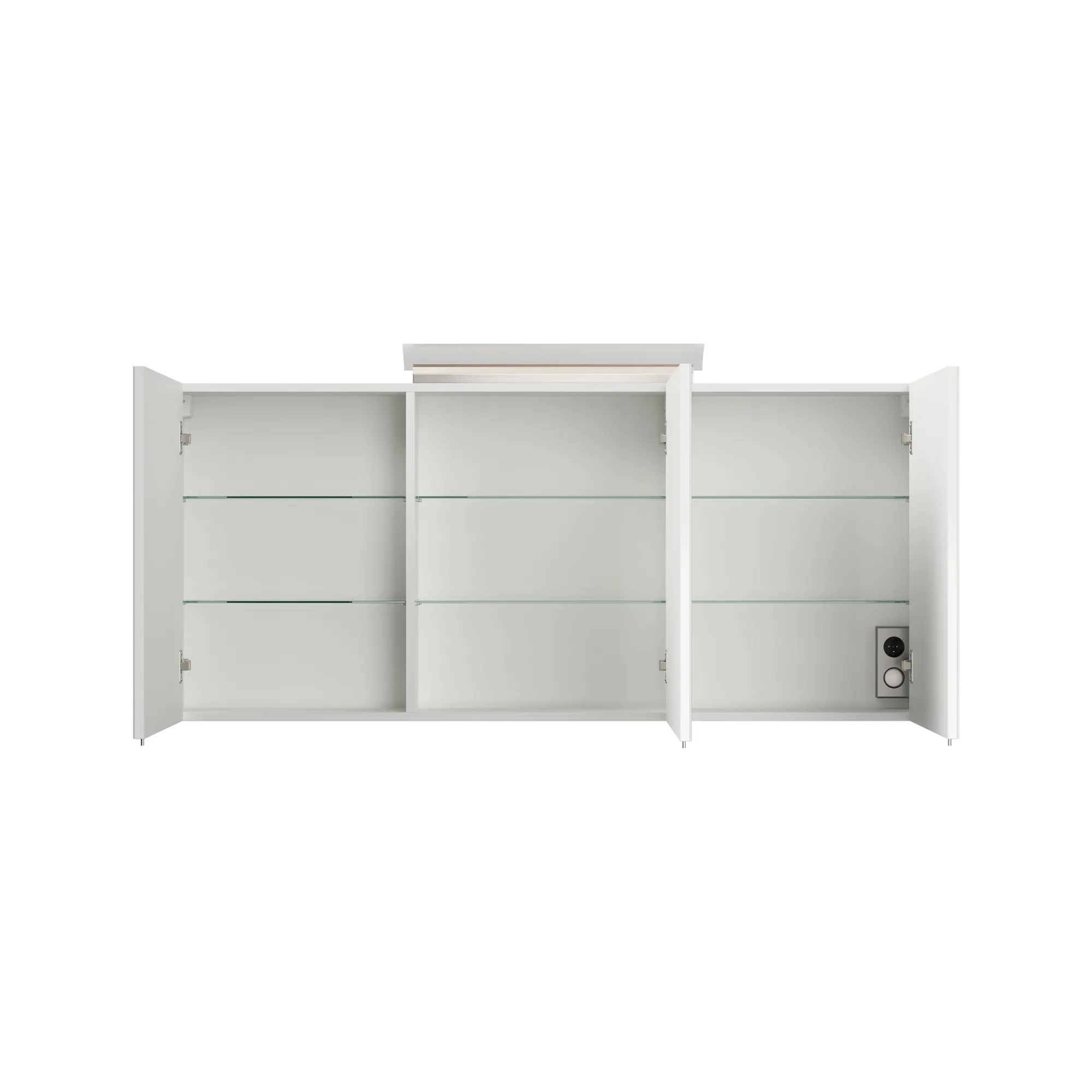Spiegelkasten^Huisenthuis Spiegelkast Calais Hoogglans 140 cm Wit