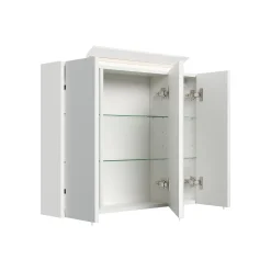 Spiegelkasten^Huisenthuis Spiegelkast Calais Hoogglans 80 cm Wit