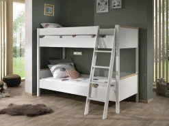Kinderbedden^Huisenthuis Stapelbed Dex Grenen 90×200 cm Wit