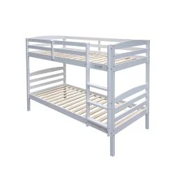 Kinderbedden^Huisenthuis Stapelbed Ravi Wit 90×200 cm Grenen