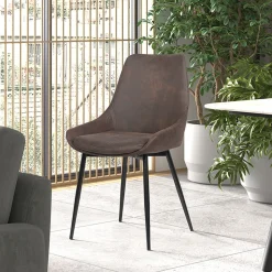 Eetkamerstoelen^Huisenthuis Stoel Bern – Set van 2 Bruin