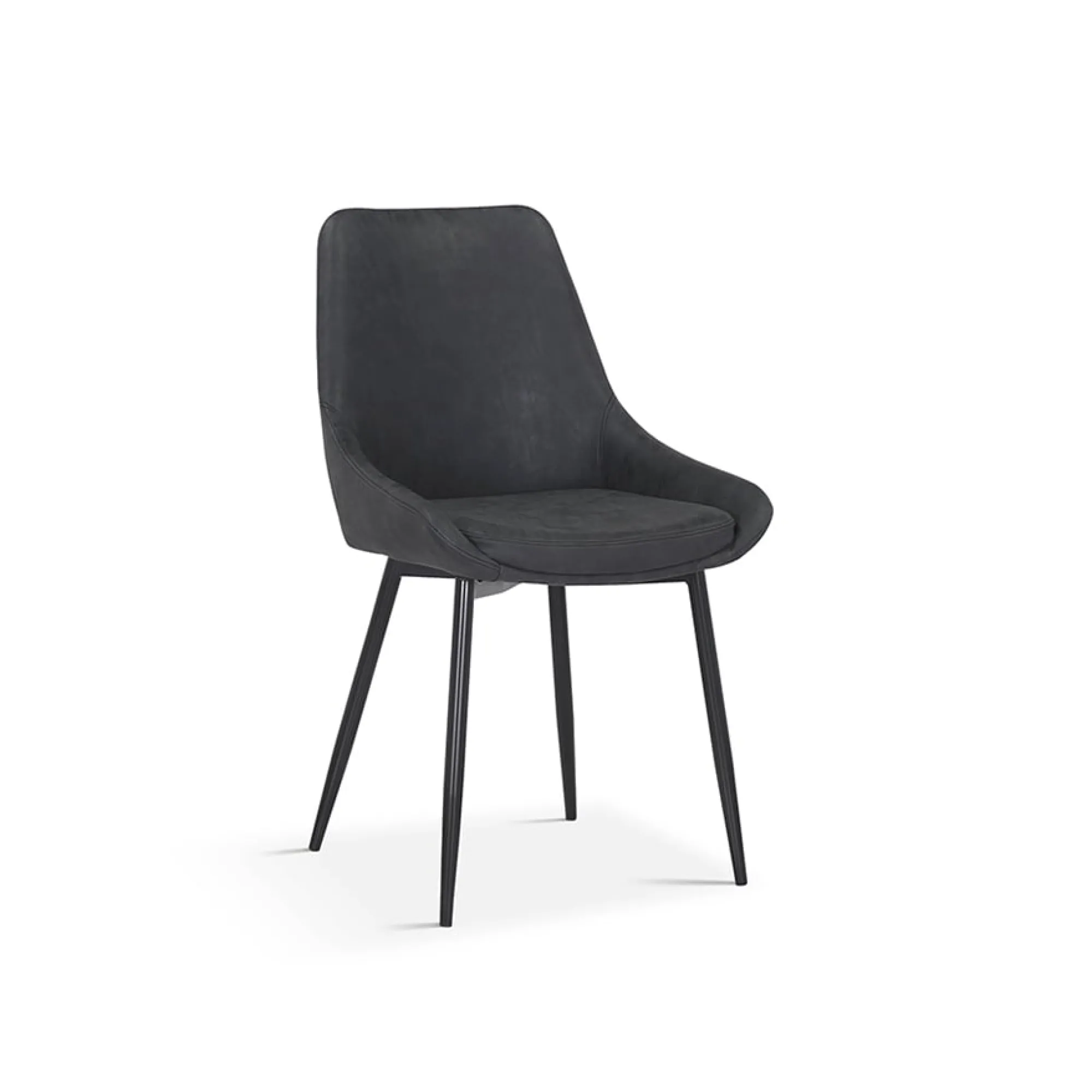 Eetkamerstoelen^Huisenthuis Stoel Bern Donkergrijs