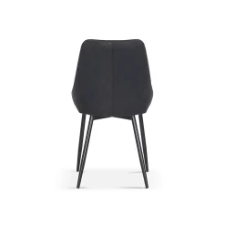 Eetkamerstoelen^Huisenthuis Stoel Bern Donkergrijs