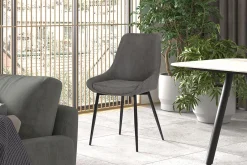 Eetkamerstoelen^Huisenthuis Stoel Bern Lichtgrijs