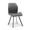 Eetkamerstoelen^Huisenthuis Stoel Brenda – Set van 4 Antraciet
