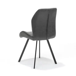 Eetkamerstoelen^Huisenthuis Stoel Brenda – Set van 4 Antraciet