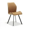 Eetkamerstoelen^Huisenthuis Stoel Brenda – Set van 4 Cognac