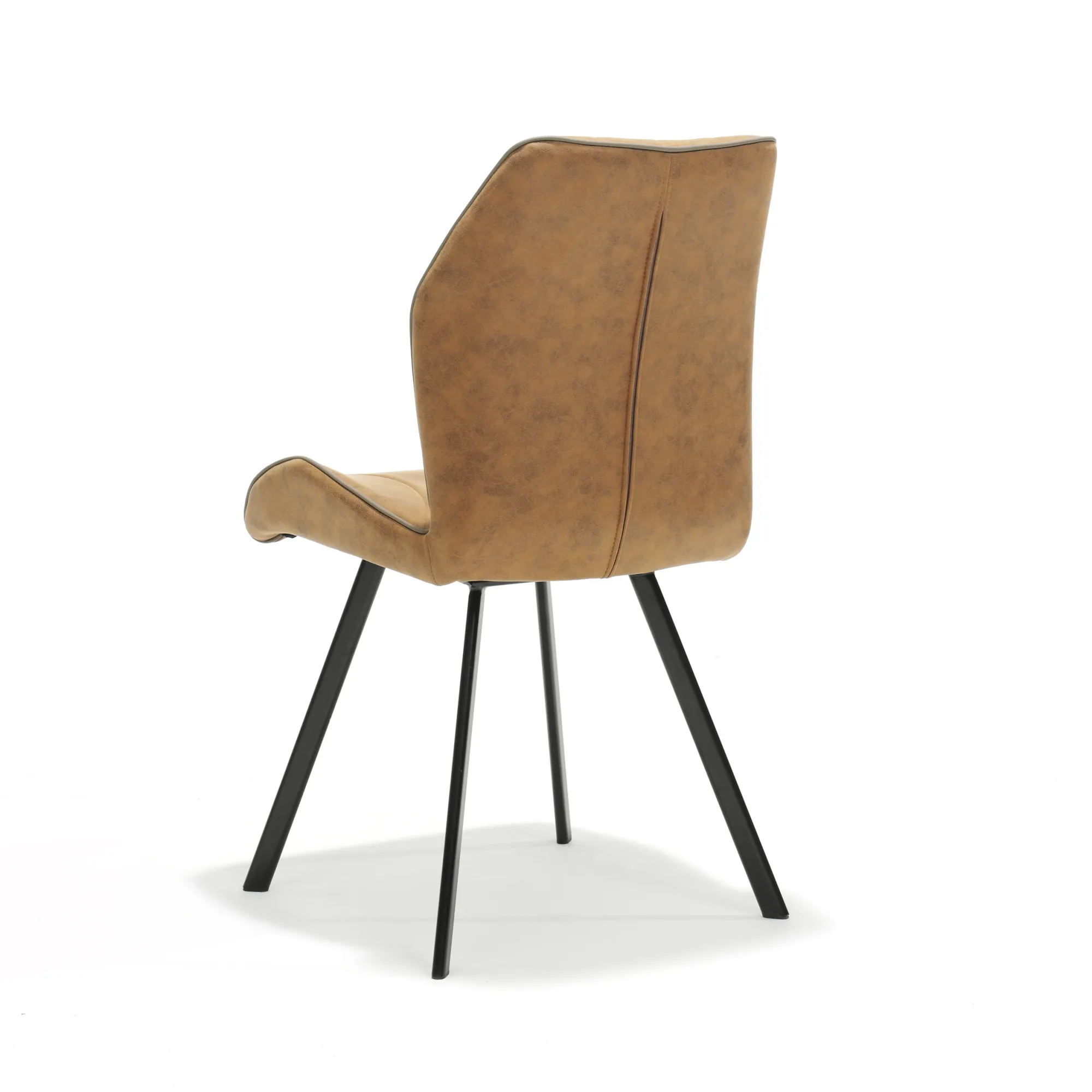 Eetkamerstoelen^Huisenthuis Stoel Brenda – Set van 4 Cognac
