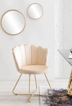 Eetkamerstoelen^Huisenthuis Stoel Chanelle – Set van 2 Beige