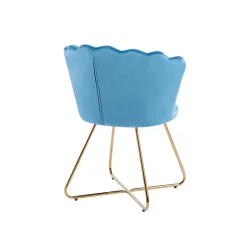 Eetkamerstoelen^Huisenthuis Stoel Chanelle – Set van 2 Blauw