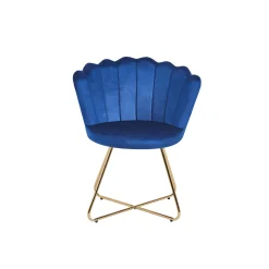 Eetkamerstoelen^Huisenthuis Stoel Chanelle – Set van 2 Donkerblauw