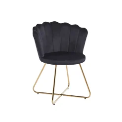 Eetkamerstoelen^Huisenthuis Stoel Chanelle – Set van 2 Zwart