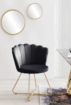 Eetkamerstoelen^Huisenthuis Stoel Chanelle – Set van 2 Zwart