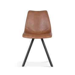Eetkamerstoelen^Huisenthuis Stoel Collin – Set van 2 Cognac