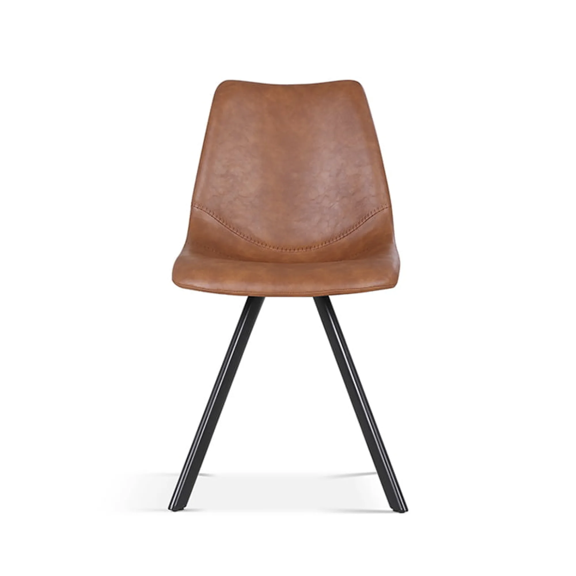 Eetkamerstoelen^Huisenthuis Stoel Collin – Set van 2 Cognac