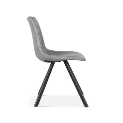 Eetkamerstoelen^Huisenthuis Stoel Collin – Set van 2 Grijs