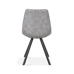 Eetkamerstoelen^Huisenthuis Stoel Collin – Set van 2 Grijs