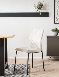 Eetkamerstoelen^Huisenthuis Stoel Dagmar – Set van 2 Beige