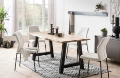 Eetkamerstoelen^Huisenthuis Stoel Dagmar – Set van 2 Beige