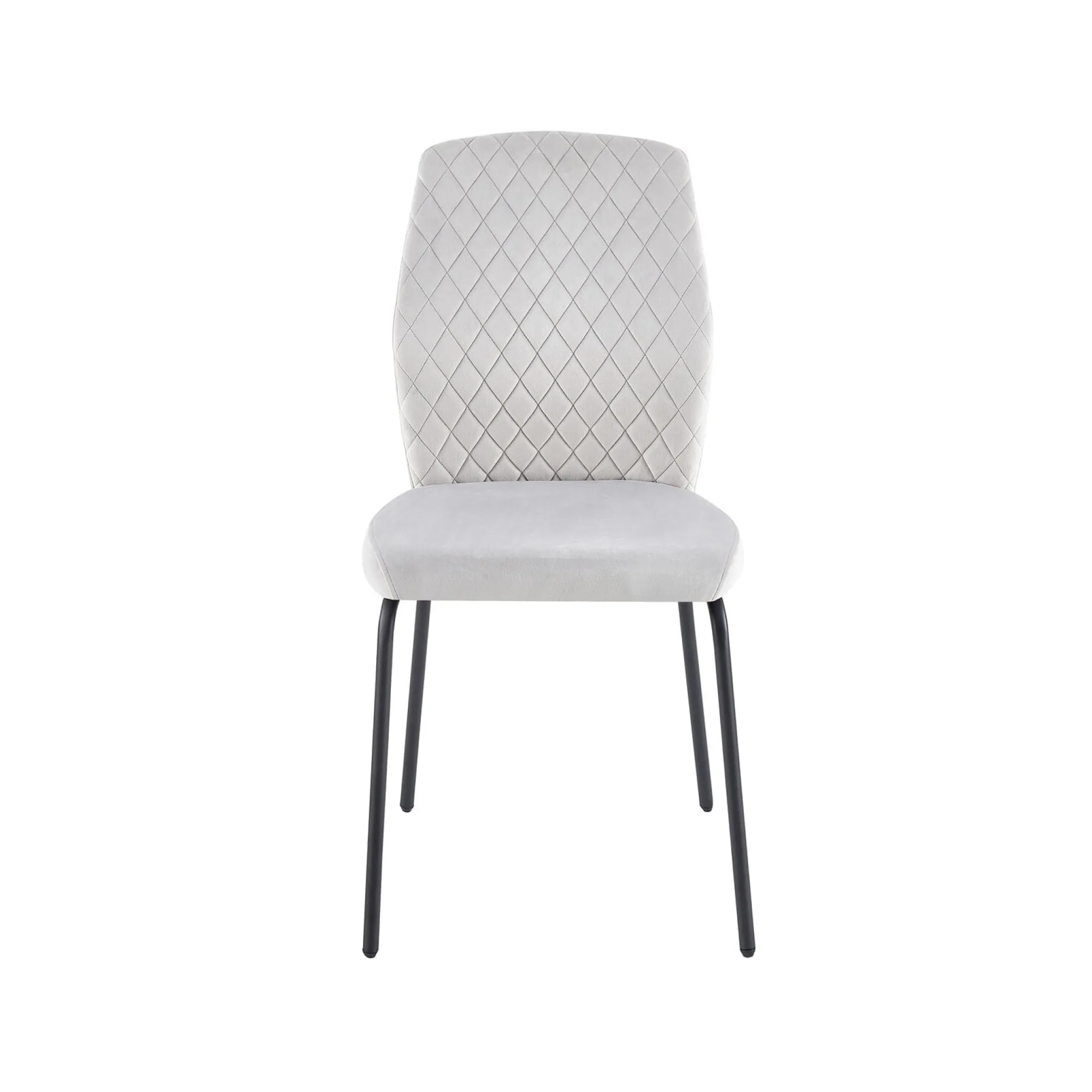 Eetkamerstoelen^Huisenthuis Stoel Dagmar – Set van 2 Lichtgrijs