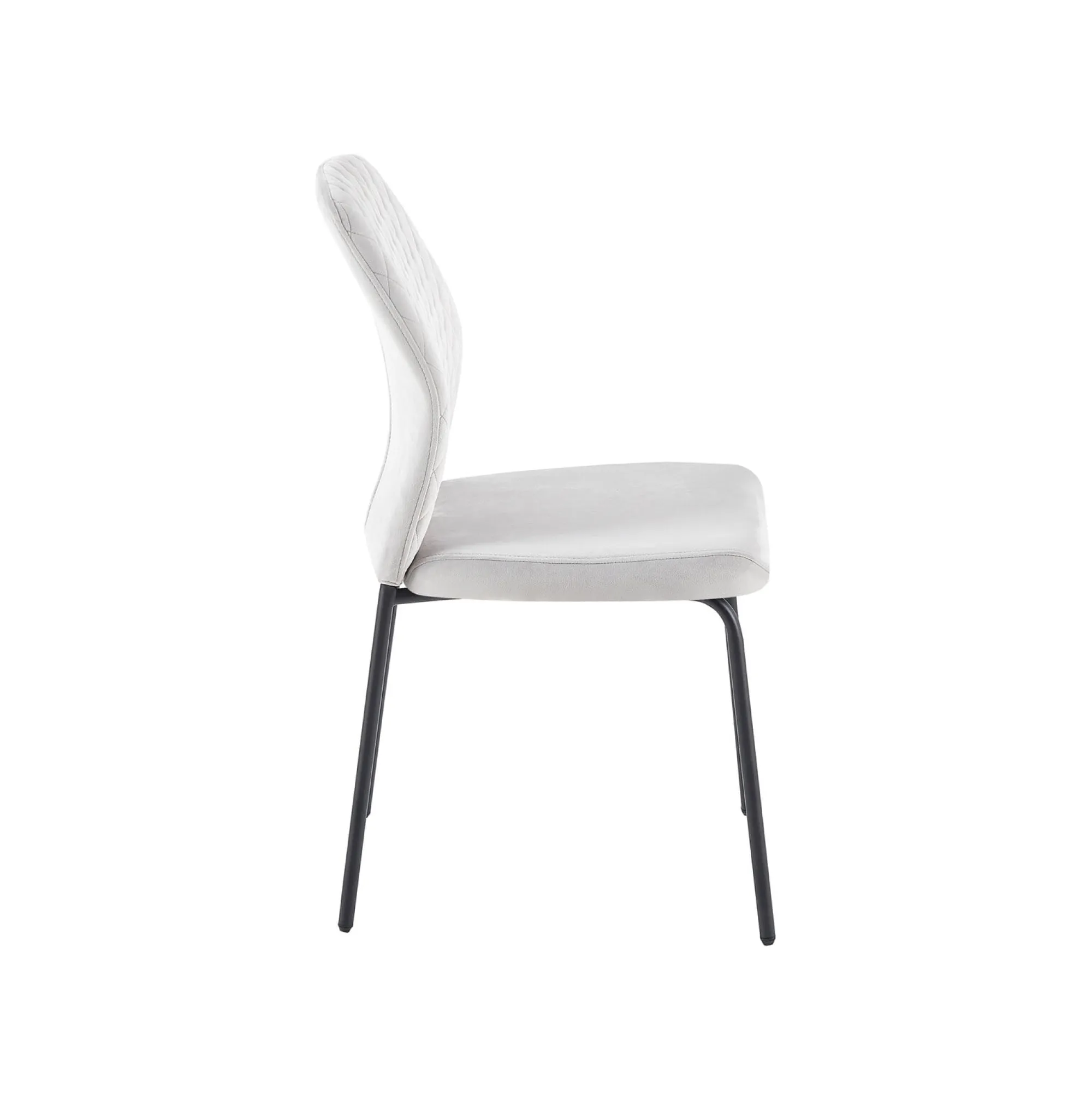 Eetkamerstoelen^Huisenthuis Stoel Dagmar – Set van 2 Lichtgrijs