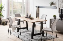 Eetkamerstoelen^Huisenthuis Stoel Dagmar – Set van 2 Lichtgrijs