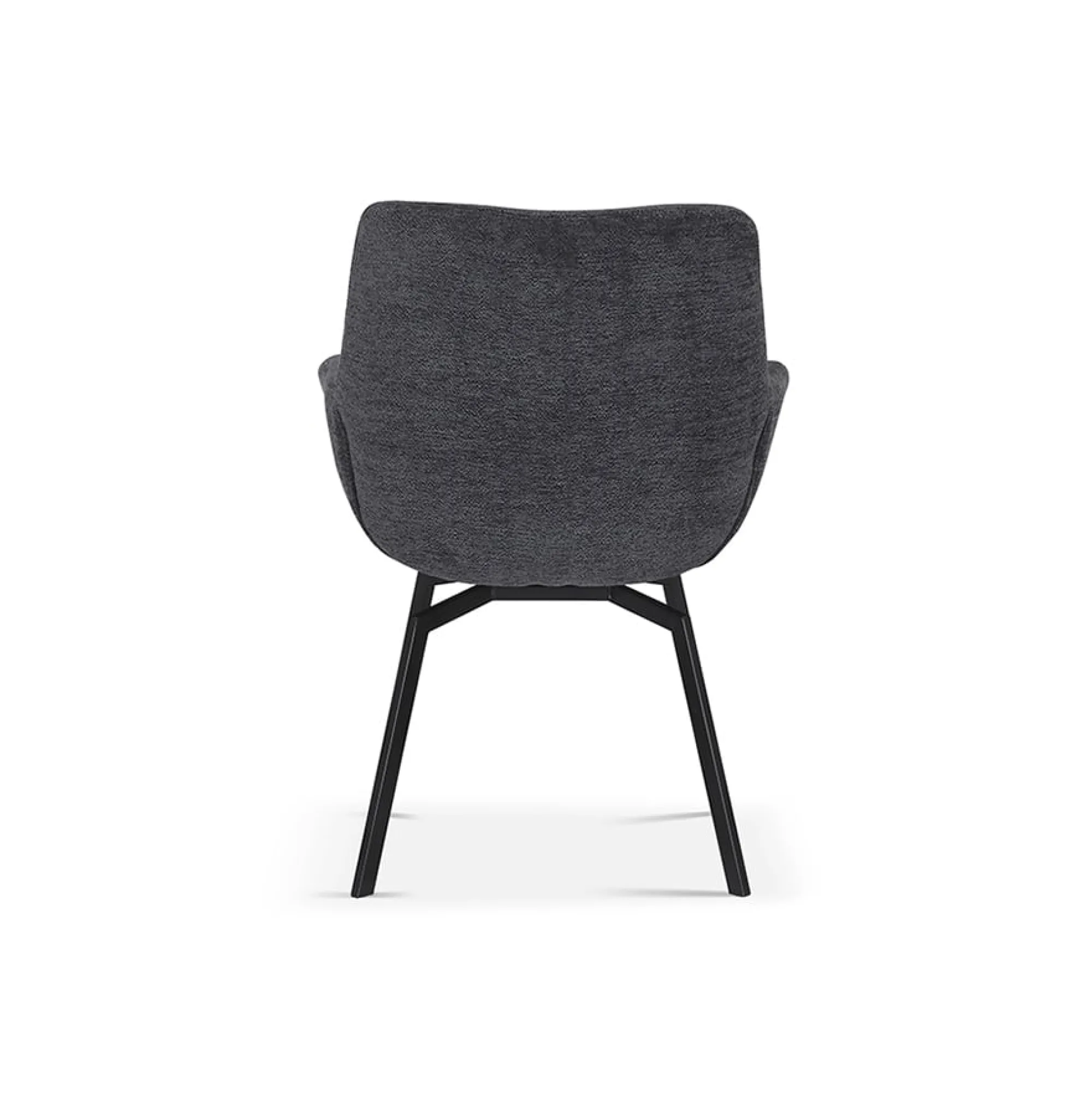 Eetkamerstoelen^Huisenthuis Stoel Denise Teddy Donkergrijs