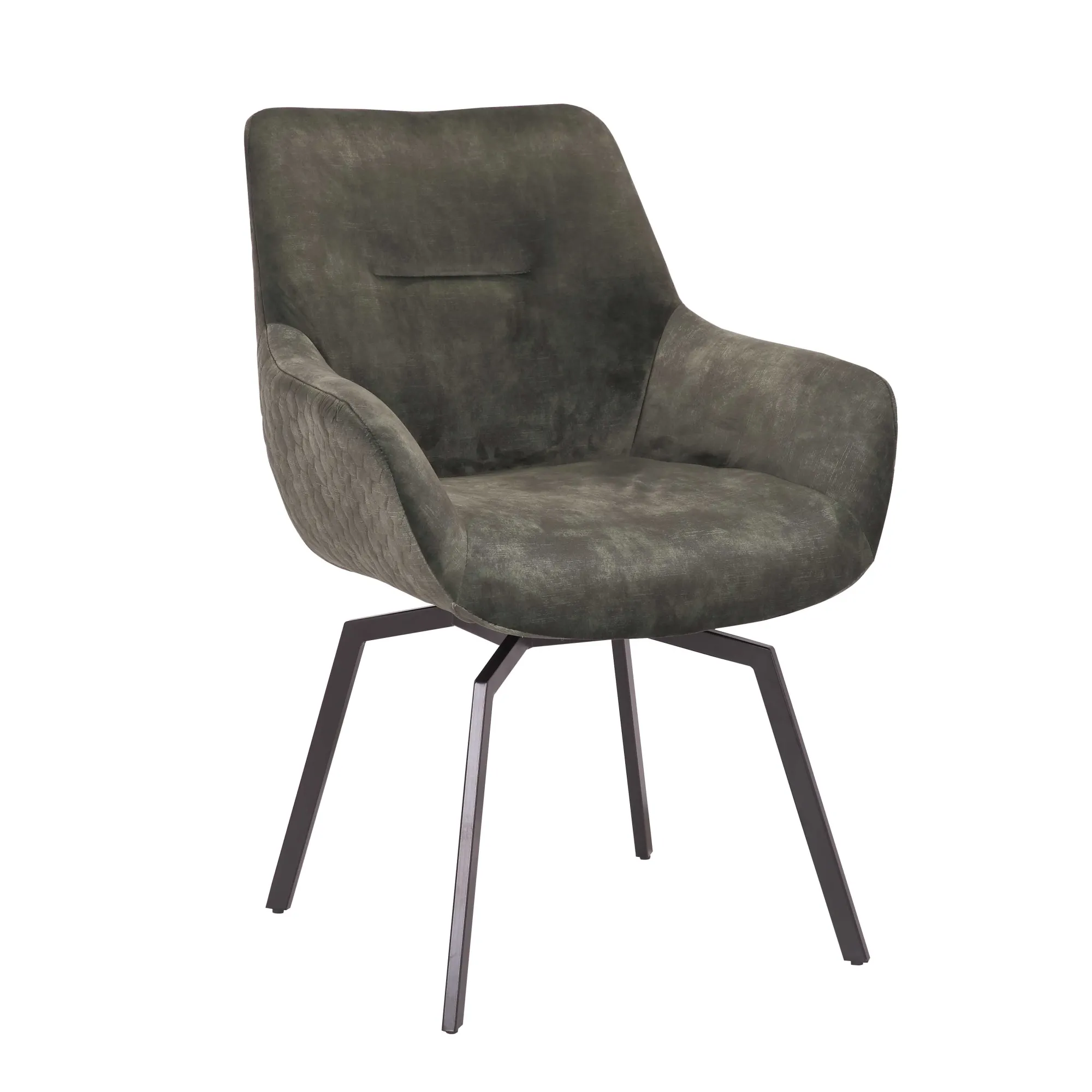 Eetkamerstoelen^Huisenthuis Stoel Denise Groen