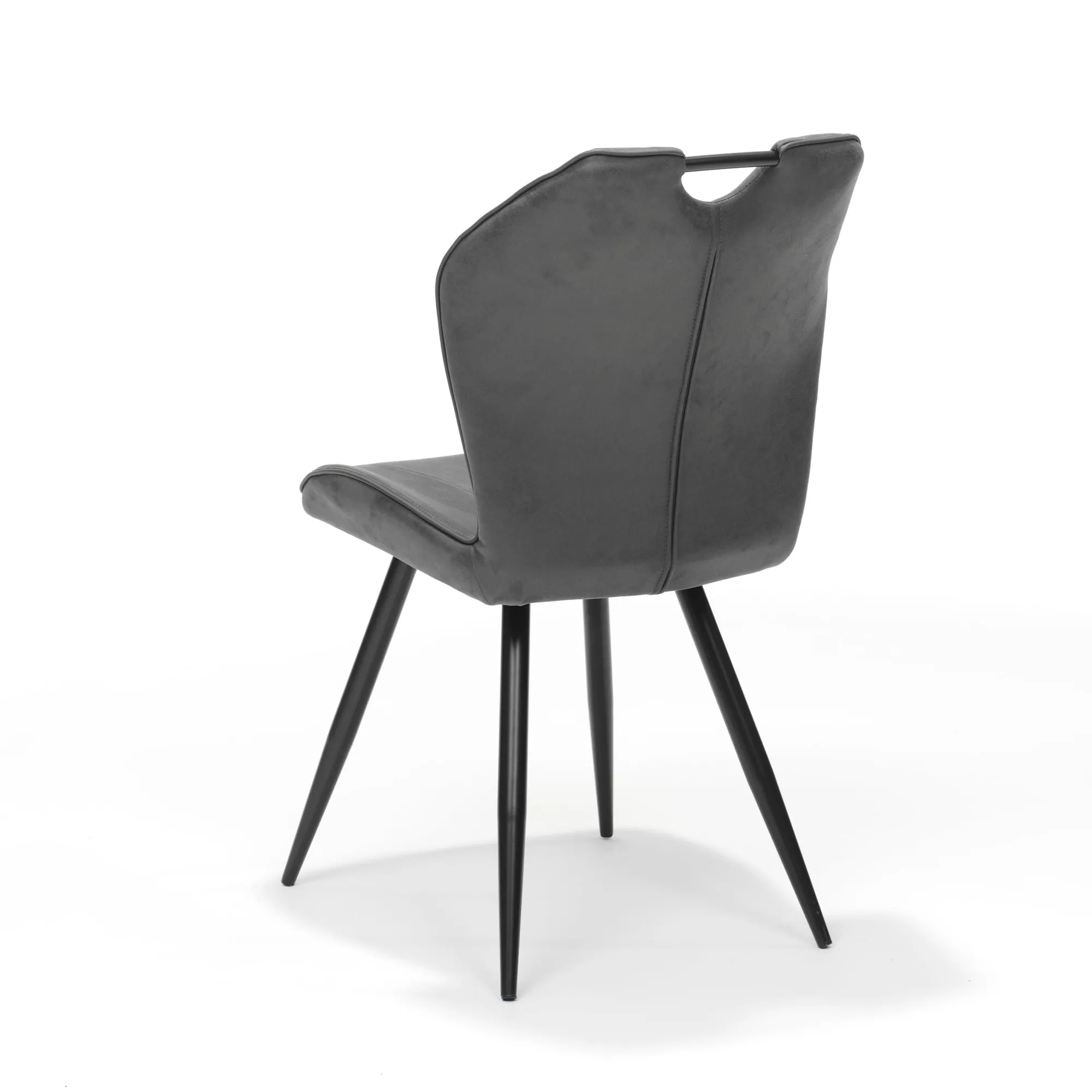 Eetkamerstoelen^Huisenthuis Stoel Floris – Set van 4 Antraciet