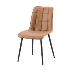 Eetkamerstoelen^Huisenthuis Stoel Fons Cognac – Set van 4