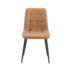 Eetkamerstoelen^Huisenthuis Stoel Fons Cognac – Set van 4