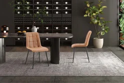 Eetkamerstoelen^Huisenthuis Stoel Fons Cognac – Set van 4