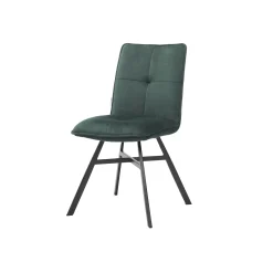 Eetkamerstoelen^Huisenthuis Stoel Gio Velours – Set van 4 Groen
