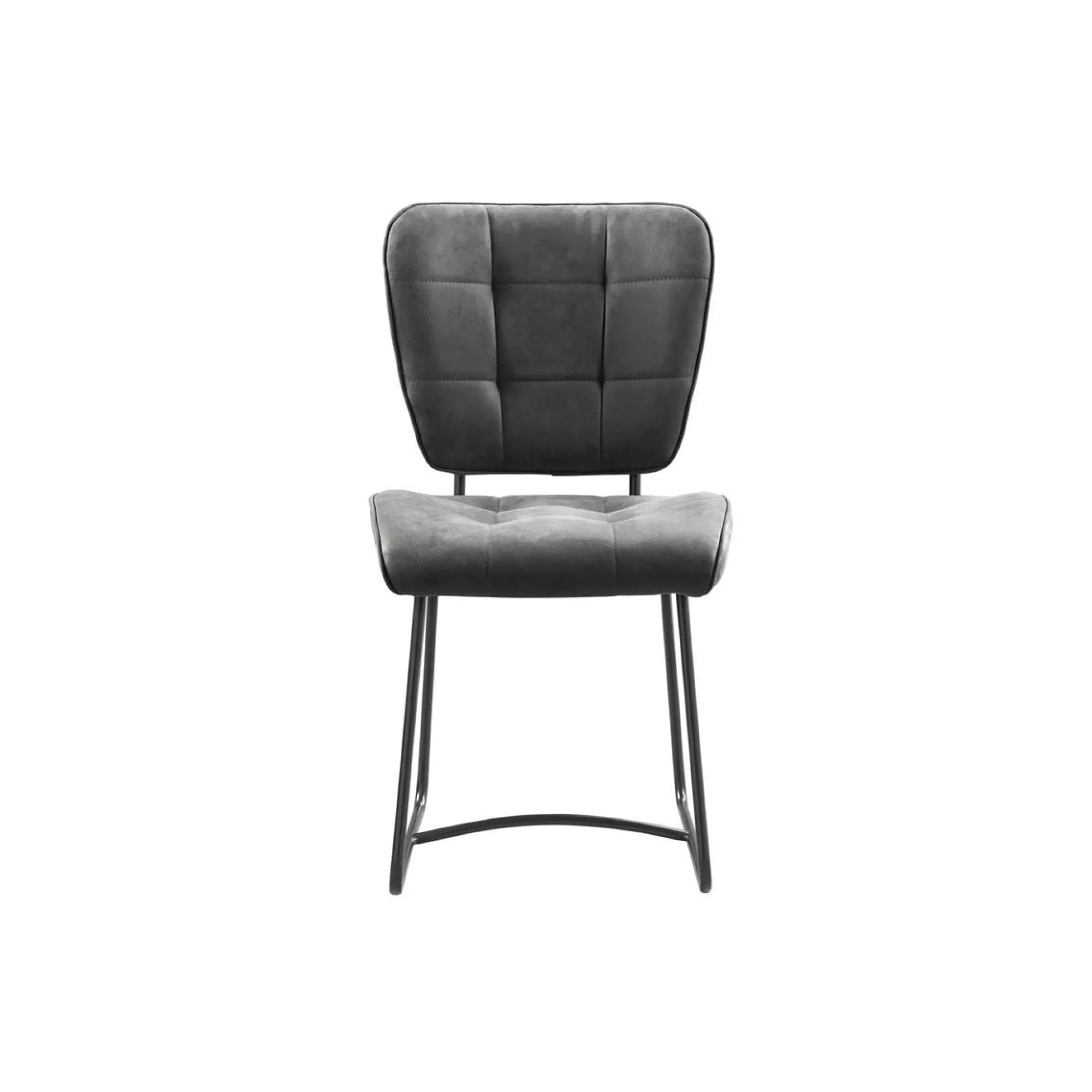 Eetkamerstoelen^Huisenthuis Stoel Henry Stof – Set van 2 Antraciet