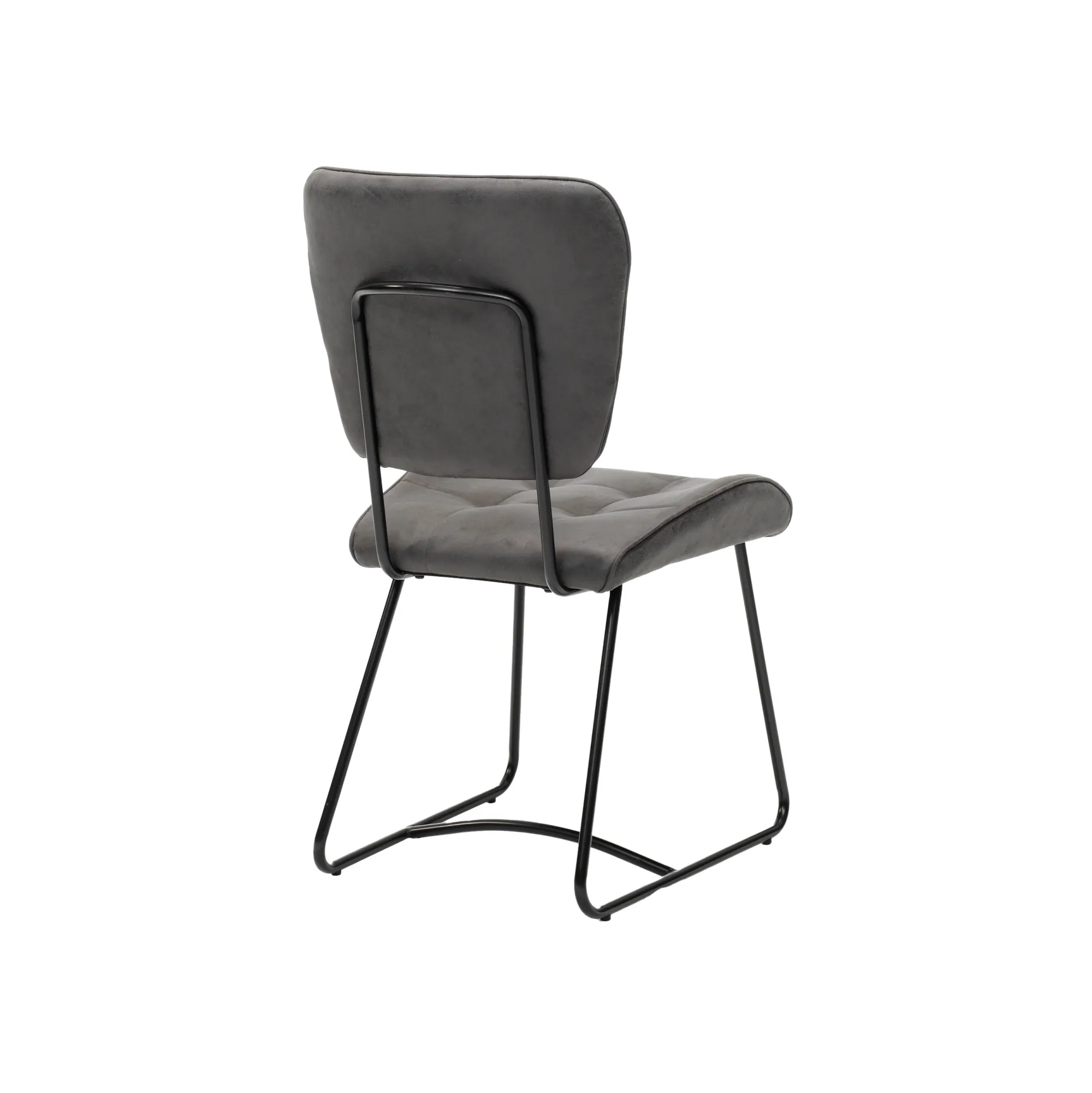 Eetkamerstoelen^Huisenthuis Stoel Henry Stof – Set van 2 Antraciet