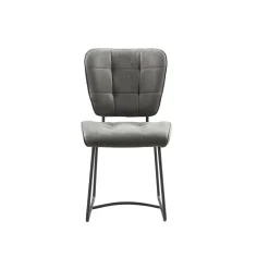 Eetkamerstoelen^Huisenthuis Stoel Henry Stof – Set van 2 Steel