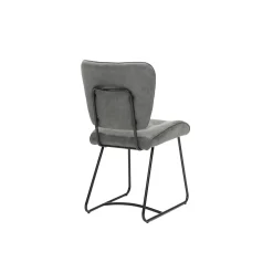 Eetkamerstoelen^Huisenthuis Stoel Henry Stof – Set van 2 Steel