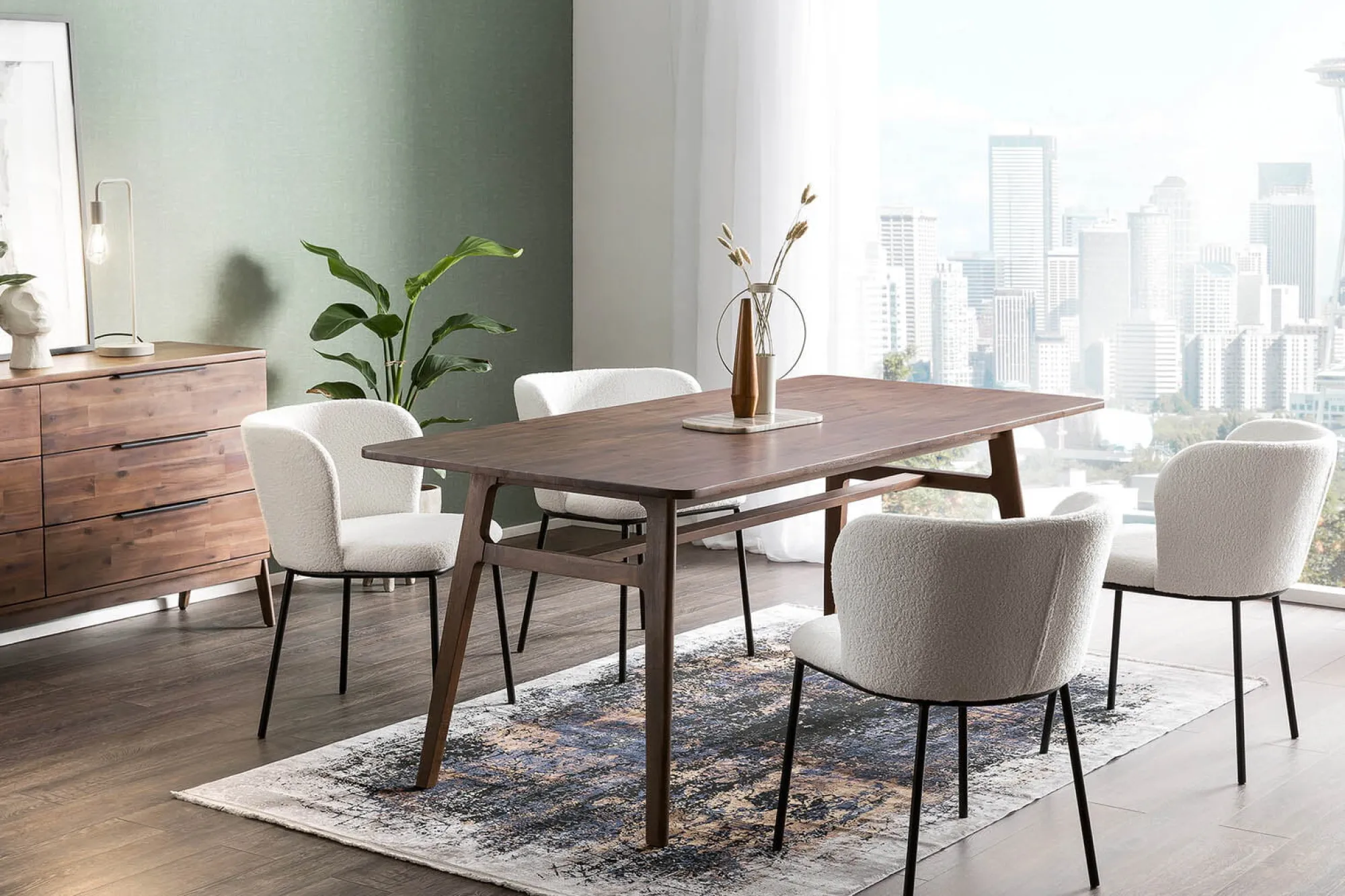 Eetkamerstoelen^Huisenthuis Stoel Iggy Wit – Set van 2