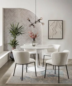 Eetkamerstoelen^Huisenthuis Stoel Iggy Wit – Set van 2