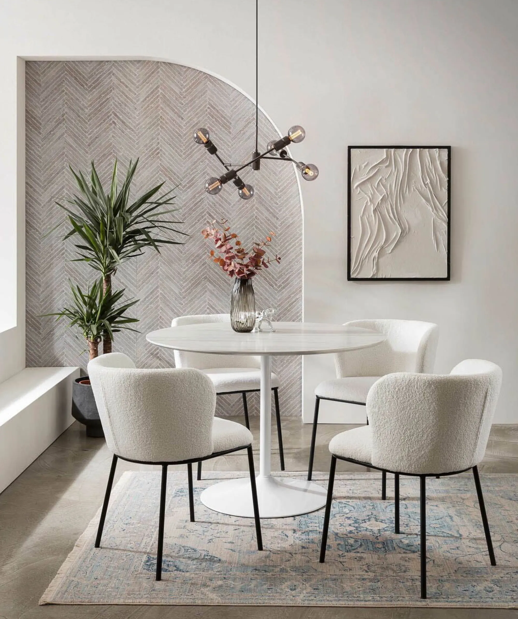 Eetkamerstoelen^Huisenthuis Stoel Iggy Wit – Set van 2